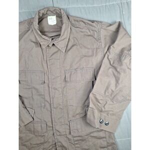 US Army/USMC Brown Combat Uniform Coat Shirt Size Medium - Long BDU military